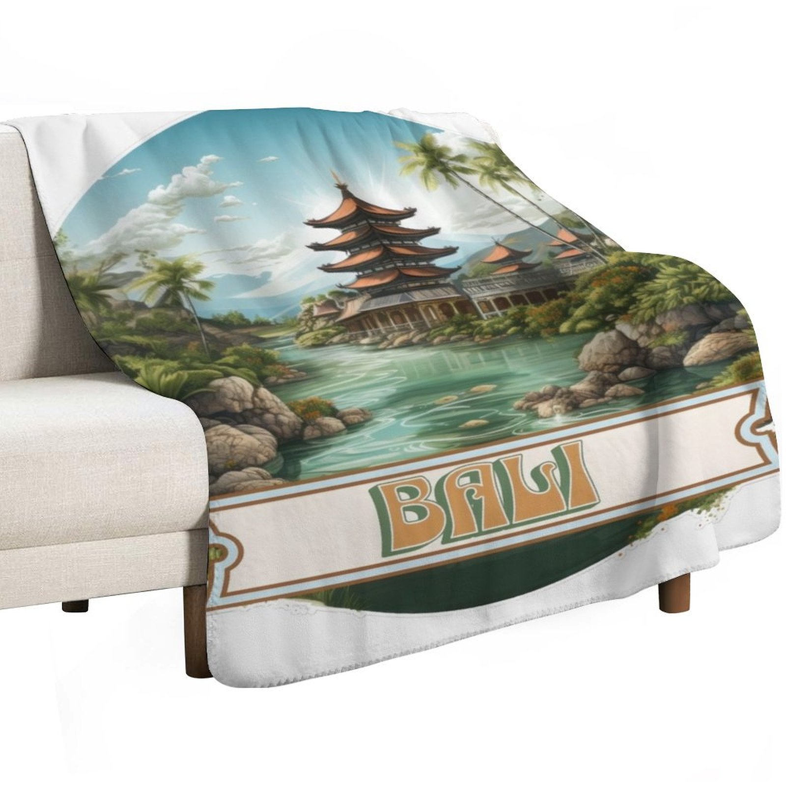 Bali Indonesia Throw Blanket A - đánh giá và giá 3D Printing Bali