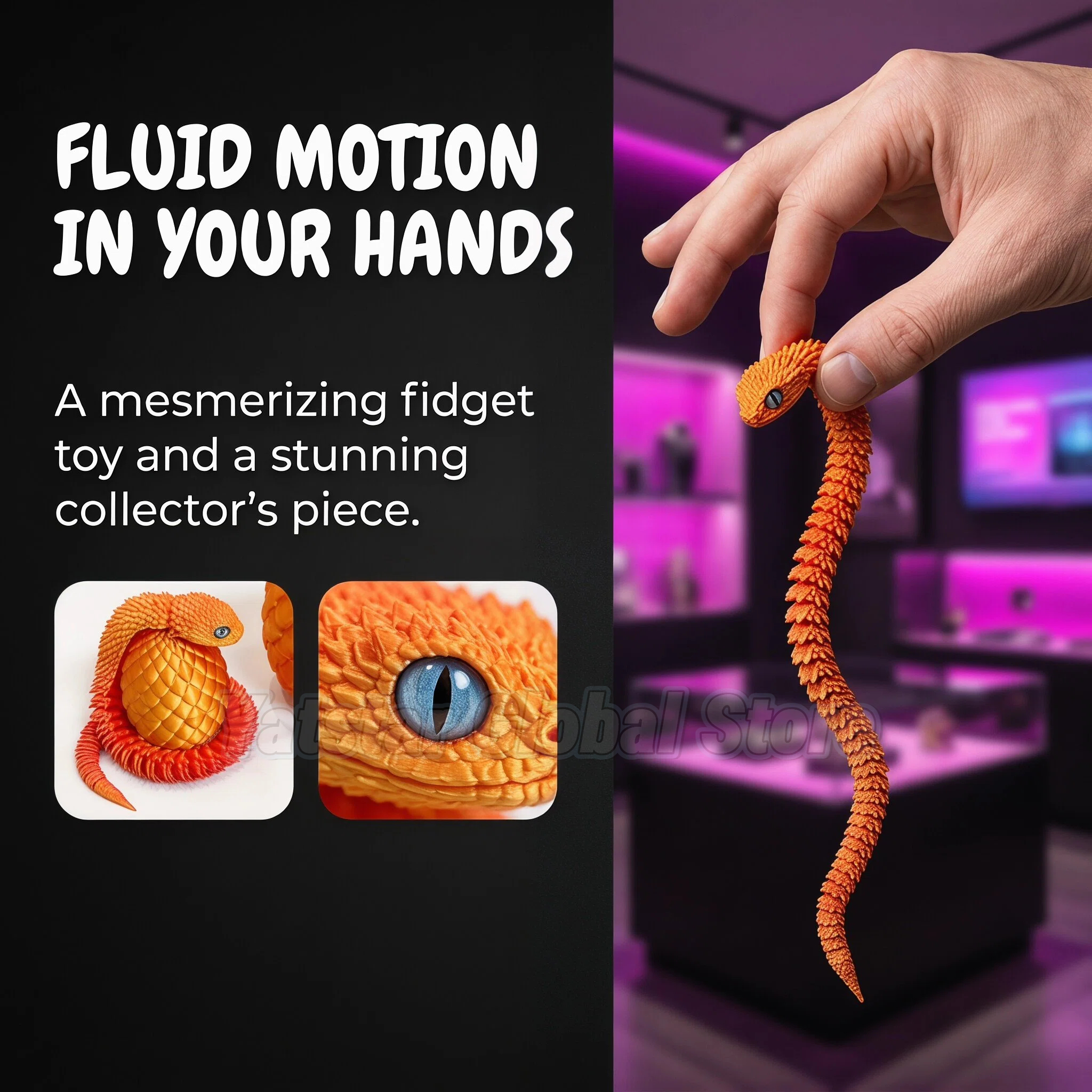 3D Printed Snake Egg Toy Creat - đánh giá và giá 3D Printing Joint